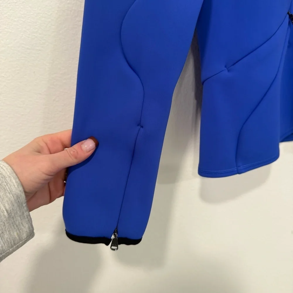 RLX Ralph Lauren Neoprene Scuba Cobalt Blue Sporty Full Zip Jacket L